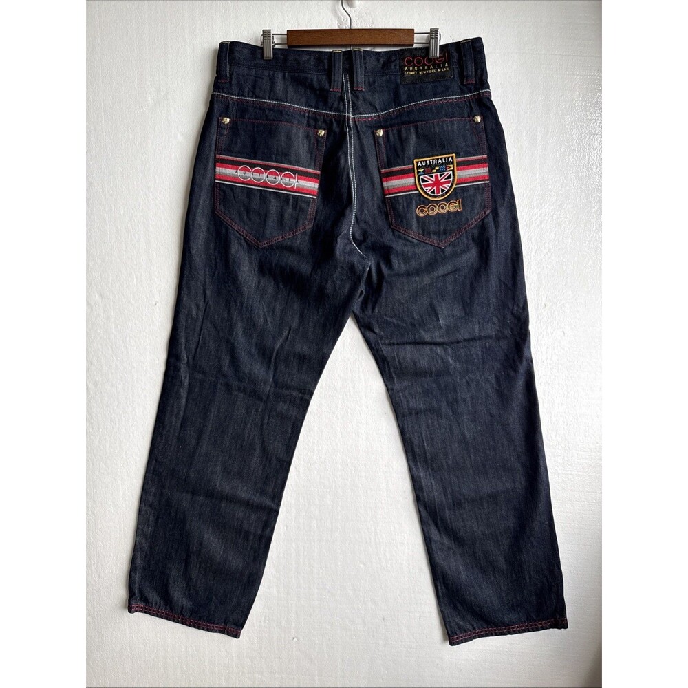 Coogi Jeans Men’s 38x34 Blue Denim Hip Hop Baggy Skater Embroidered Y2K Vintage